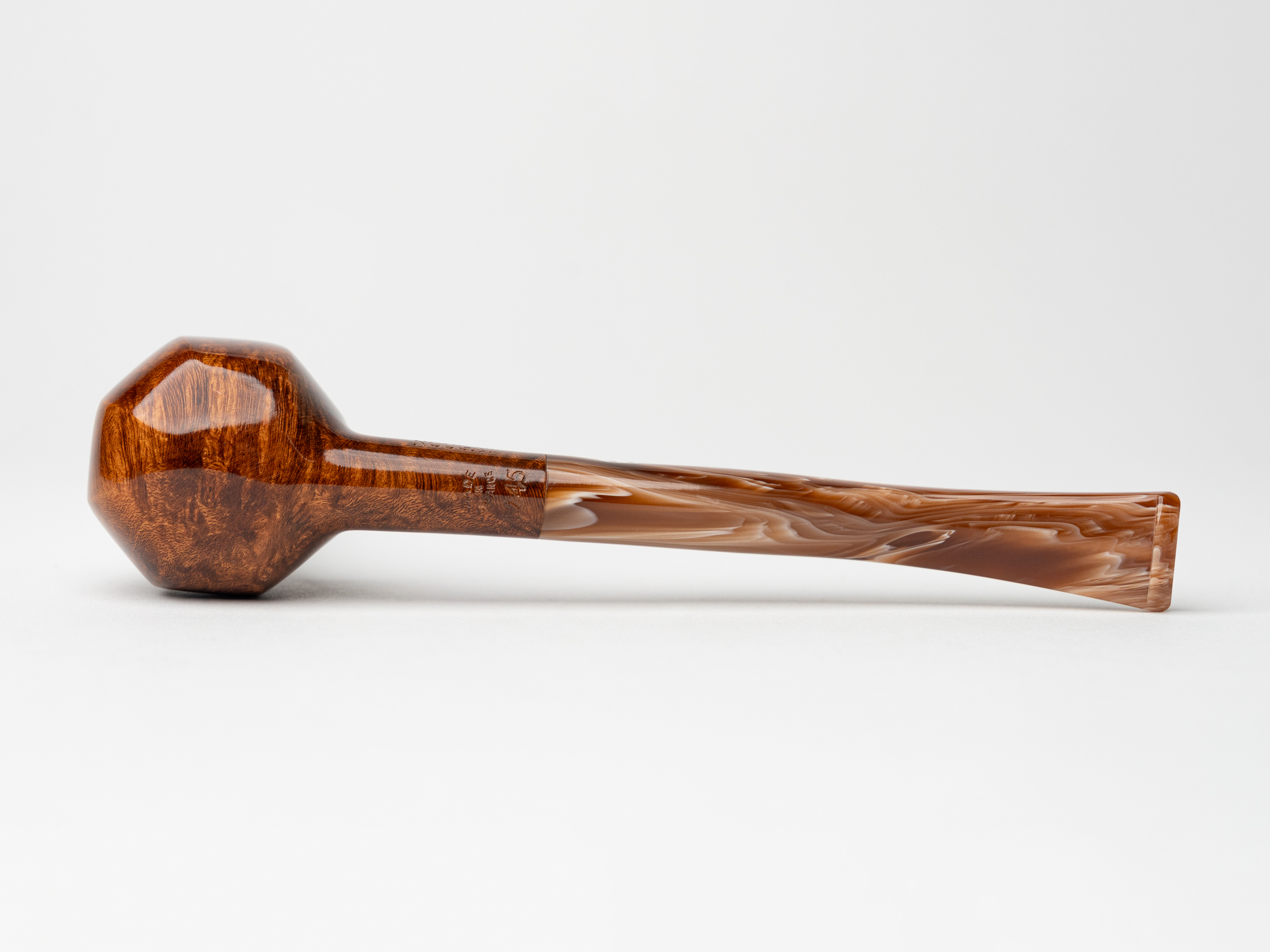 Chacom Nougat Paneled Prince (1245) Tobacco Pipe - The