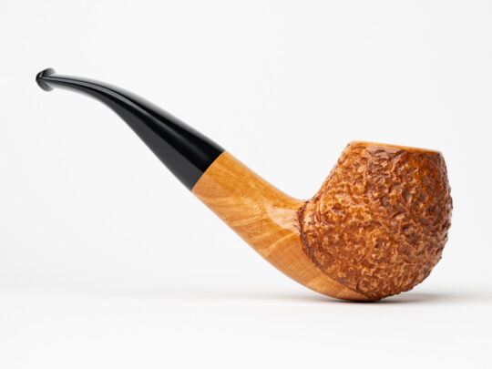 Ascorti Business Rusticated Bent Apple (AR)Tobacco Pipe - Image 2