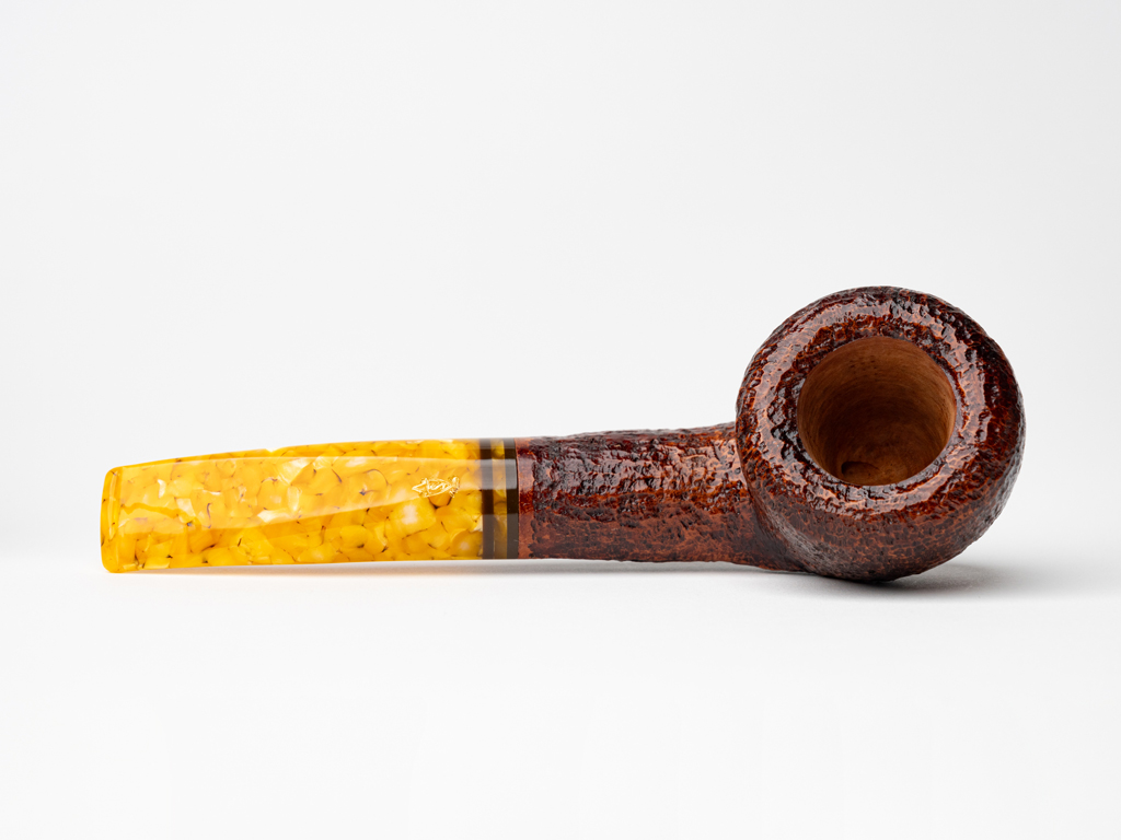Savinelli Miele Brown Rusticated (316 KS) (6mm) Tobacco Pipe - The