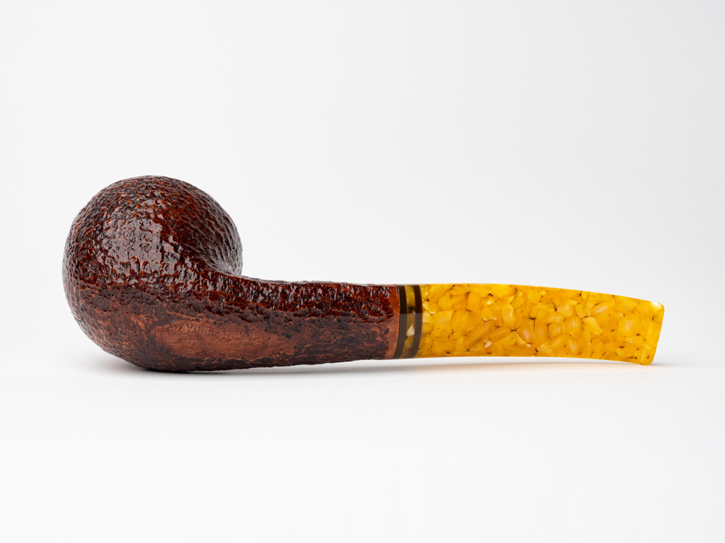 Savinelli Miele Brown Rusticated (316 KS) (6mm) Tobacco Pipe - The