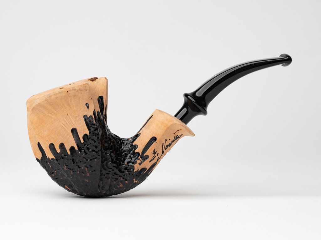 Nørding Signature Partially Rusticated Freehand Tobacco Pipe - The ...