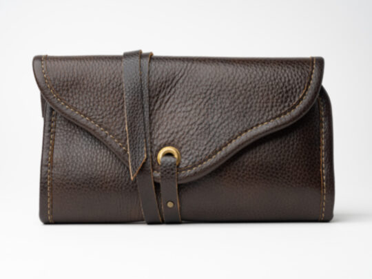 Dark Fired Leather Pipe Roll