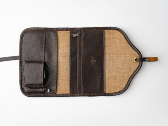 Dark Fired Leather Pipe Roll - Image 2