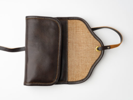 Dark Fired Leather Pipe Roll - Image 6