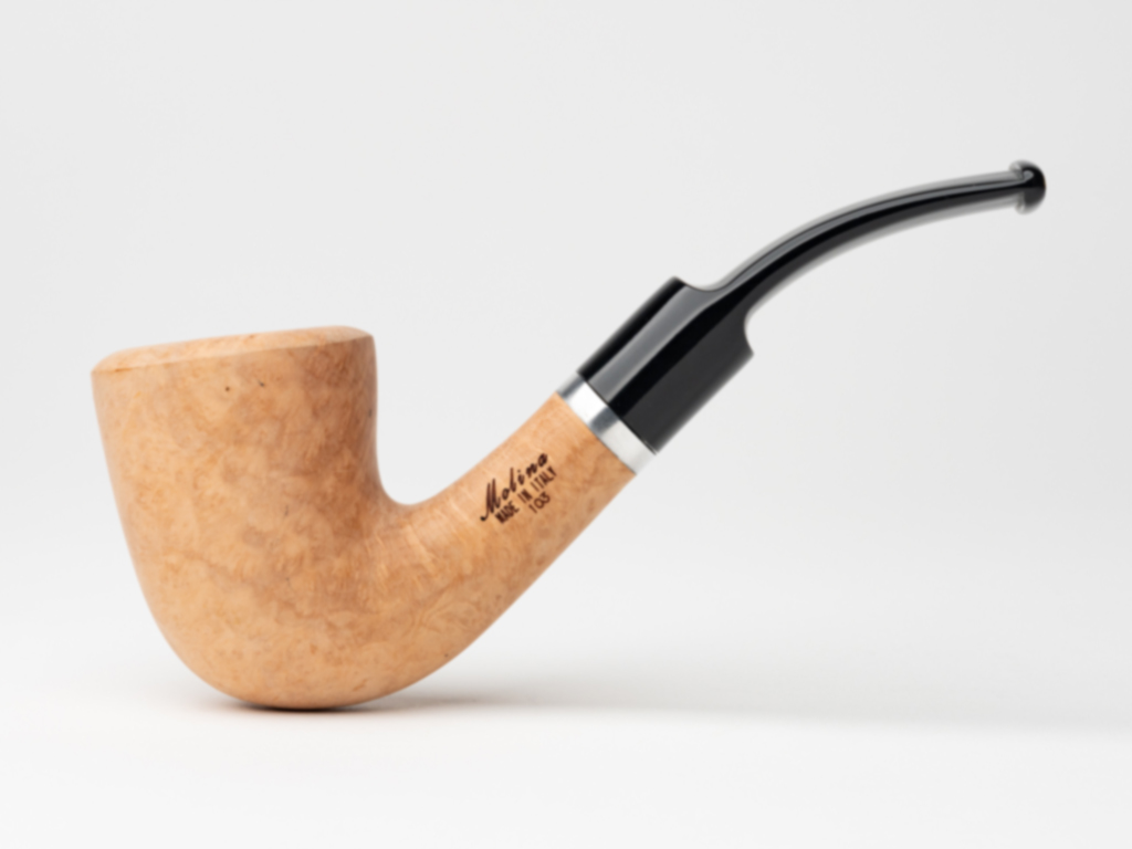 how much is tobacco in dublin Molina Barasso Natural Smooth Bent Dublin (103) (9mm) Tobacco Pipe
