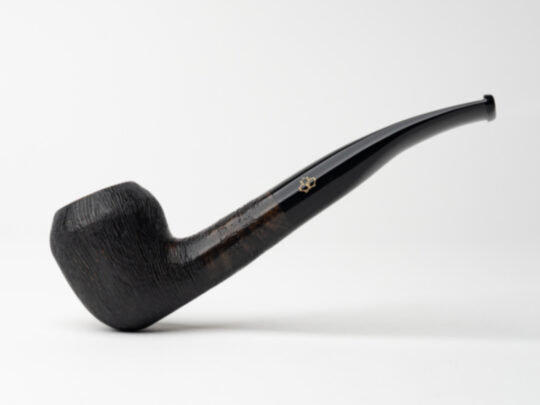 Brigham System Rusticated (026S) (Rock Maple Inserts) Tobacco Pipe