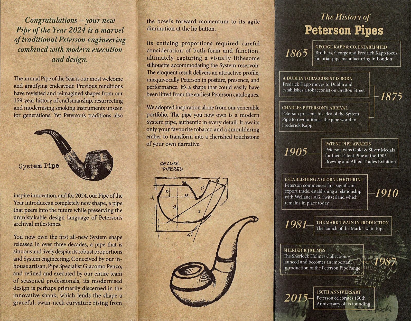 Peterson Pipe of the year 2024 Terracotta (P-Lip) - The