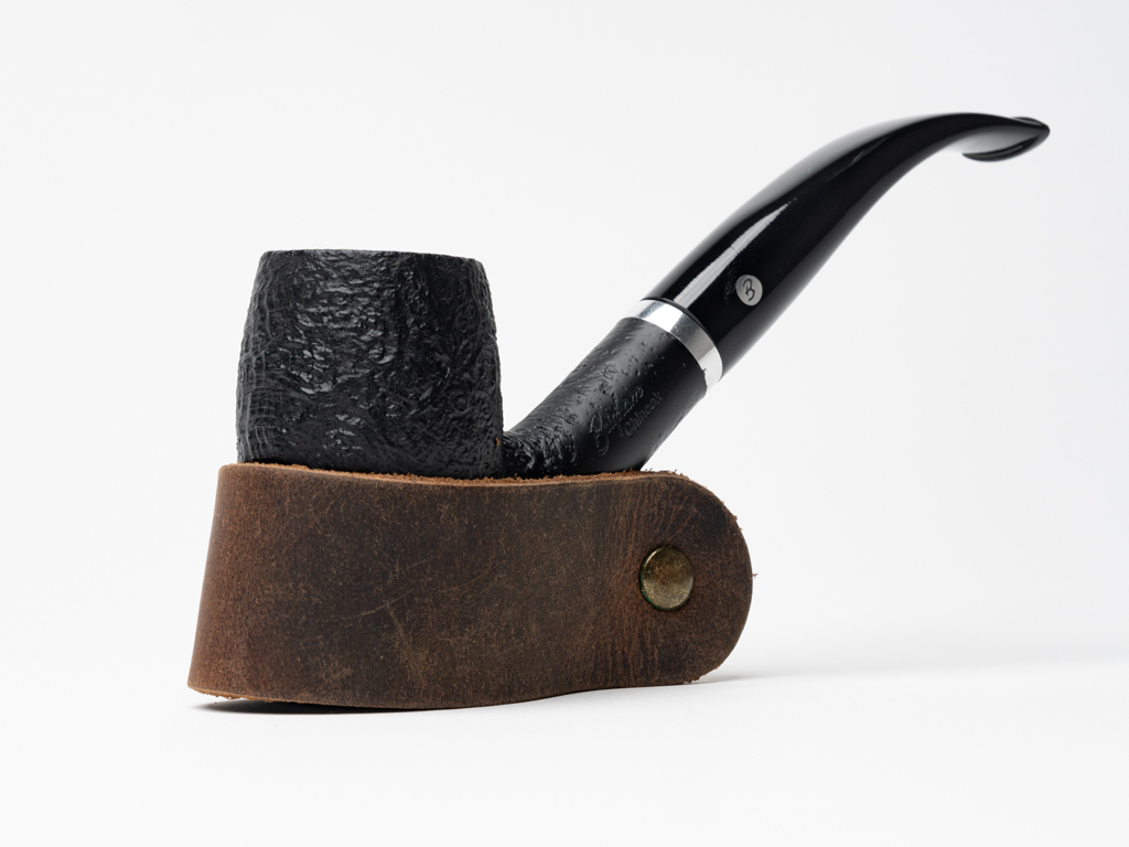 Leather Pipe Rest (Brigham Branded) - The Country Squire Tobacconist
