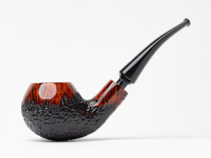 Nording Erik The Red Partially Rusticated Rhodesian Tobacco Pipe