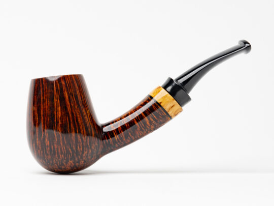 Romijn Pipes Smooth Bent Brandy Tobacco Pipe
