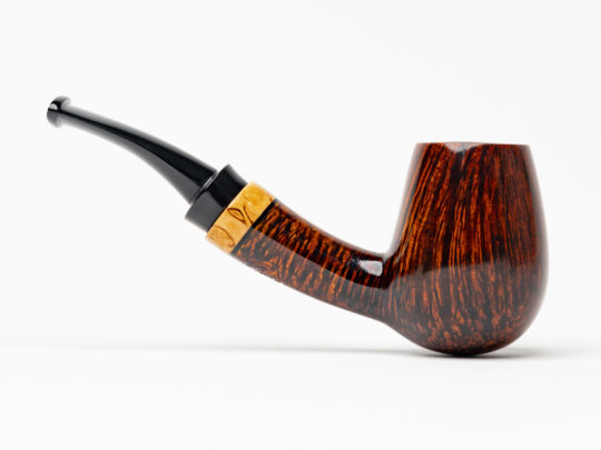 Romijn Pipes Smooth Bent Brandy Tobacco Pipe - Image 2