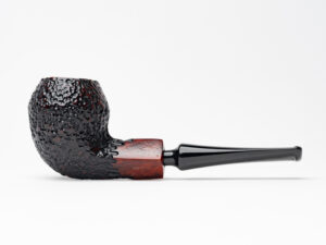 Nording Erik The Red Partially Rusticated Bulldog Tobacco Pipe