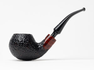 Nording Erik The Red Partially Rusticated Rhodesian Tobacco Pipe
