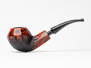 Nording Erik The Red Partially Rusticated Rhodesian Tobacco Pipe