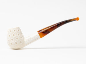Paykoc Bent Brandy Lattice Meerschaum Tobacco Pipe