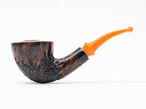 Erik Stokkebye 4th Generation Pipe of Year Semi-Rusticated Tobacco Pipe (2025)