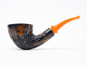 Erik Stokkebye 4th Generation Pipe of Year Semi-Rusticated Tobacco Pipe (2025)