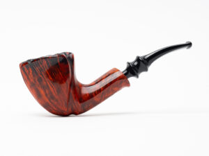 Nørding Orange Grain Freehand (2) Tobacco Pipe