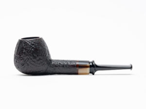 Smokin Barrel Briars "Kazar" Sandblasted Apple w/ Ox Horn