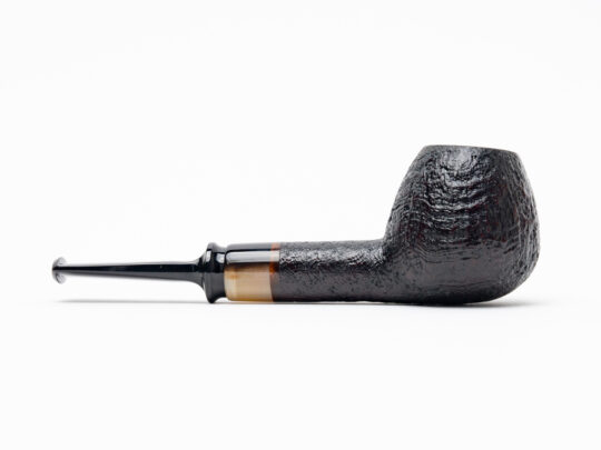 Smokin Barrel Briars "Kazar" Sandblasted Apple w/ Ox Horn - Image 2