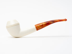 Servi-Meerschaum Rhodesian Floral Craved Tobacco Pipe