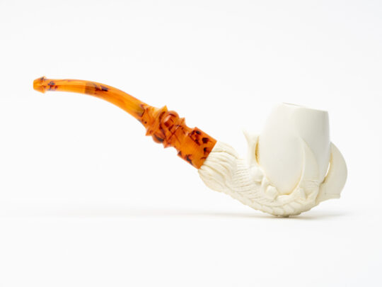 Servi-Meerschaum Carved Eagle Claw Tobacco Pipe - Image 2