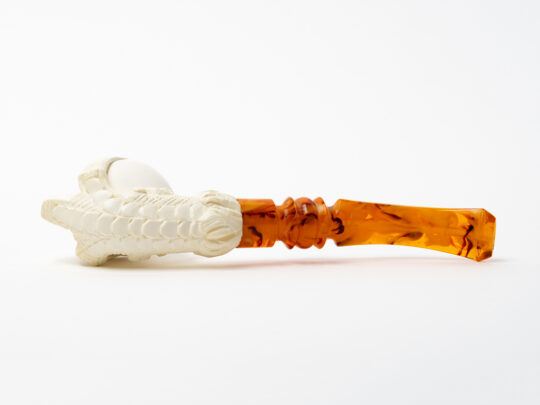 Servi-Meerschaum Carved Eagle Claw Tobacco Pipe - Image 4