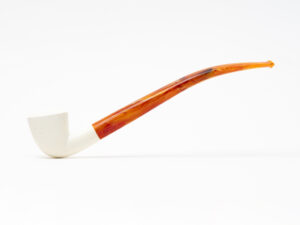 Servi-Meerschaum Dublin Floral Carving Churchwarden Meerschaum Tobacco Pipe
