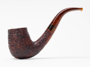 BriarWorks Classic Series Bent Billiard Brown Blast (C12) Tobacco Pipe