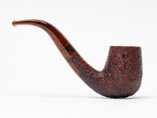 BriarWorks Classic Series Bent Billiard Brown Blast (C12) Tobacco Pipe - Image 2