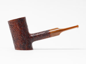 BriarWorks Classic Series Bent Poker Brown Blast (C71) Tobacco Pipe