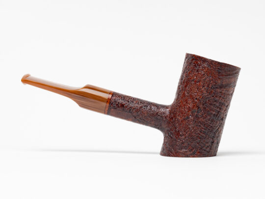 BriarWorks Classic Series Bent Poker Brown Blast (C71) Tobacco Pipe - Image 2