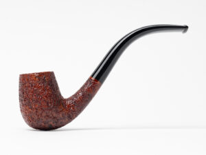 BriarWorks Classic Petite Bent Billiard Brown Blast (C13) Tobacco Pipe