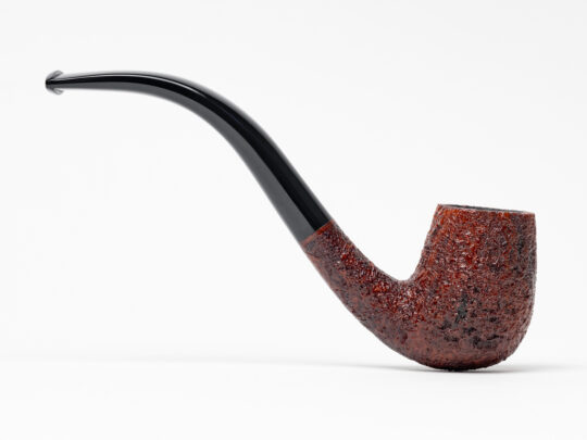 BriarWorks Classic Petite Bent Billiard Brown Blast (C13) Tobacco Pipe - Image 2
