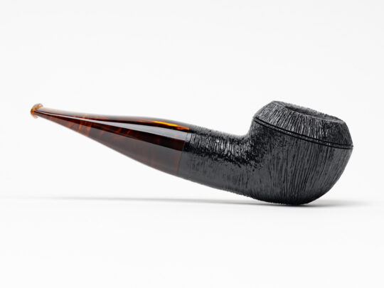 BriarWorks Classic Bullcap Rhodesian Dark Rusticated (C52) Tobacco Pipe - Image 2
