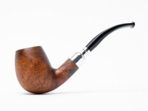 Chacom Spigot Brown Matte Bent Billiard (851) Tobacco Pipe