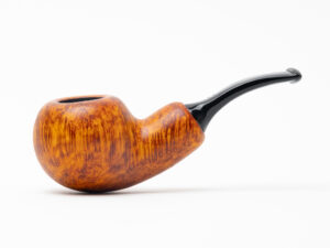 Chacom Smooth Orange Bent Apple Reverse Calabash Tobacco Pipe