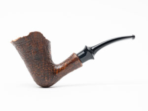 Chacom Fleur Sandblasted Bent Dublin Tobacco Pipe