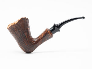 Chacom Fleur Sandblasted Bent Dublin Tobacco Pipe