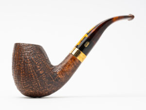 Chacom Churchill Sandblasted Bent Egg (78) Tobacco Pipe