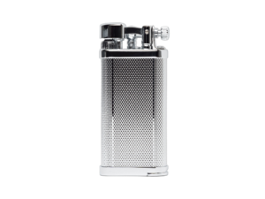 IM Corona Old Boy Chrome Engine Turned Pipe Lighter