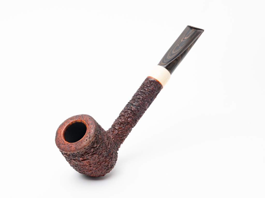 Paul Menard-Rusticated Liverpool (Ivorite Accent) Tobacco Pipe