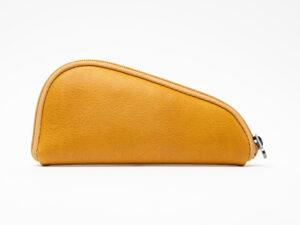 Dark Fired Leather Golden Tan Pipe Wallet