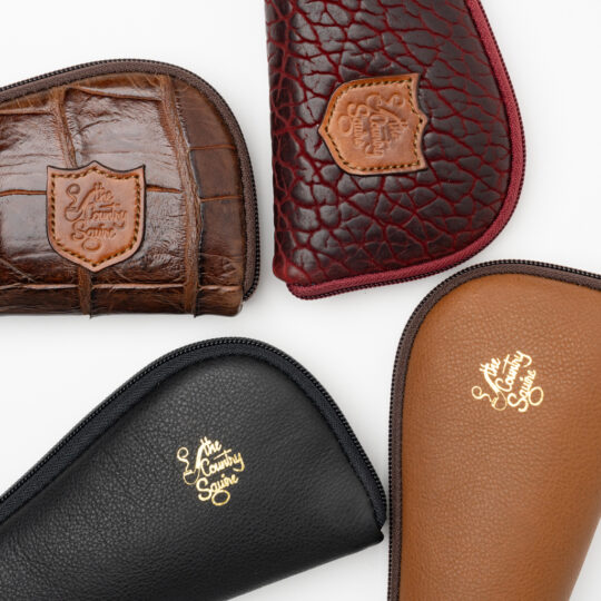 Dark Fired Leather "Country Squire" Pipe Wallet