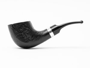 Morgan Bones Black Jack (31) Sandblasted Panel Horn Briar Pipe