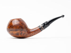 Nording Smooth Bent Apple Smooth Nosewarmer (2-2) Tobacco Pipe