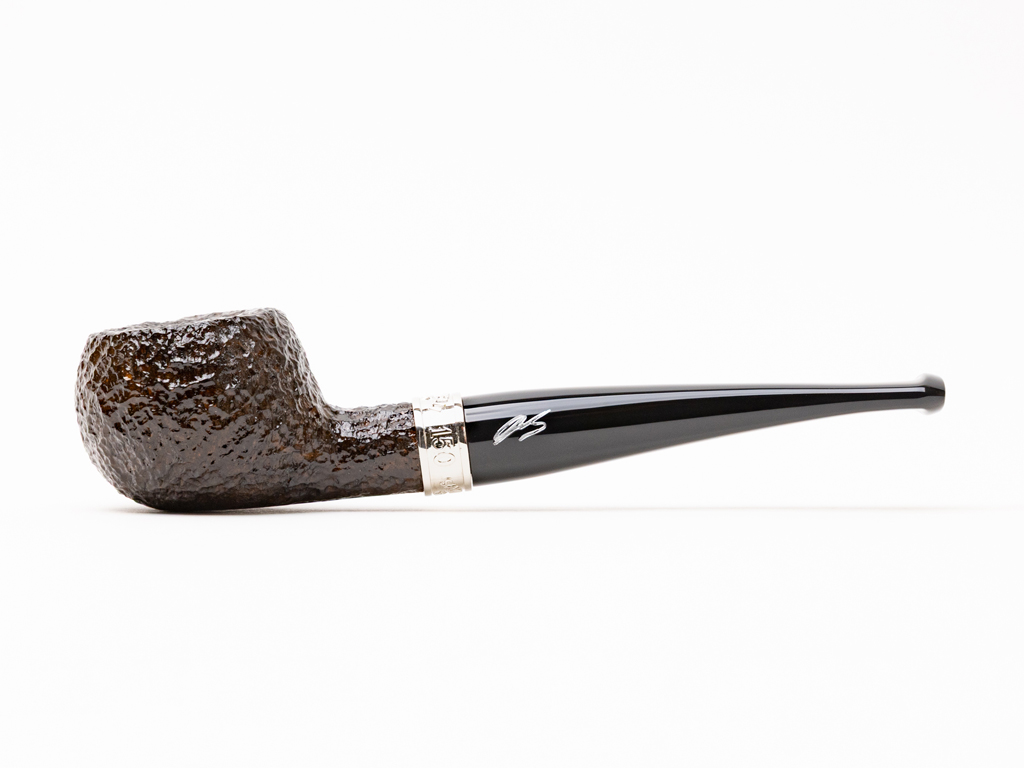 Savinelli 150th Anniversary Achille III Rusticated (6mm) Tobacco