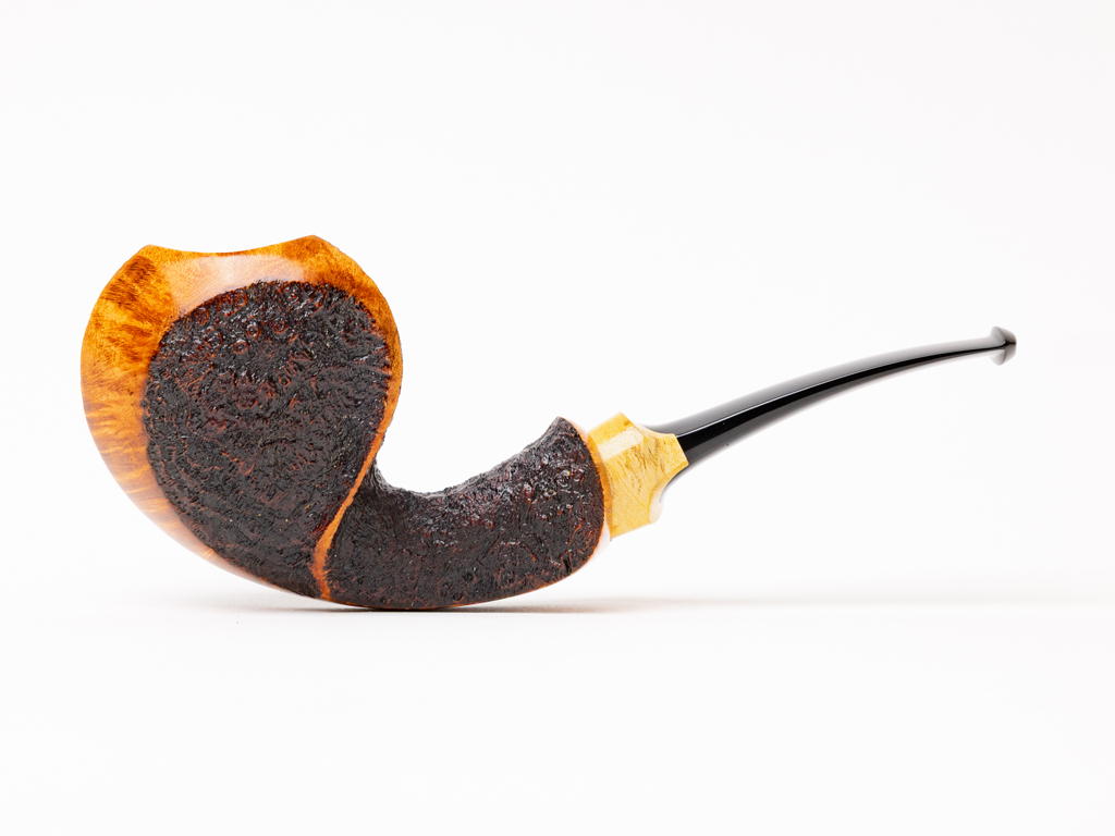 Jared Coles Blasted & Smooth Blowfish Tobacco Pipe