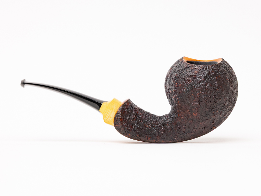 Jared Coles Blasted & Smooth Blowfish Tobacco Pipe