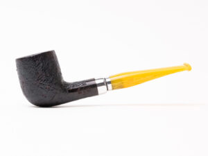 Molina Amber Sandblasted Billiard (101) (9mm) Tobacco Pipe
